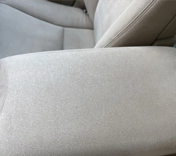 After — restored suede seats